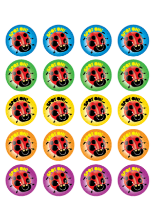 Spot On! Ladybugs Stickers - 100PCS