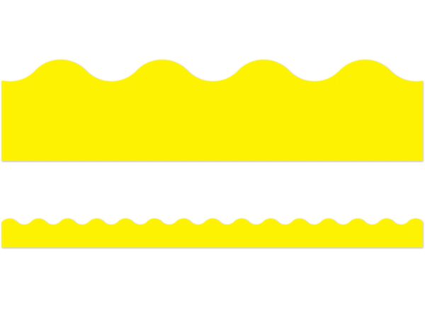 Yellow Scalloped Border -13 Strips (+- 12M x 5.5cm)