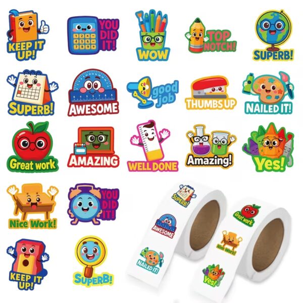 Student Reward Stickers - 500pcs