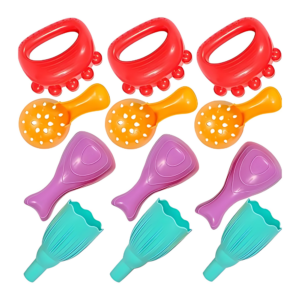 Sensory Sand & Water Play Scoops - 4 Colours - 12pcs