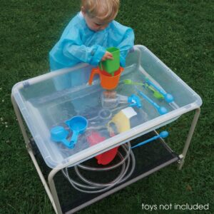 Sensory Tray With Stand - Sand & Water Messy Tray - Translucent